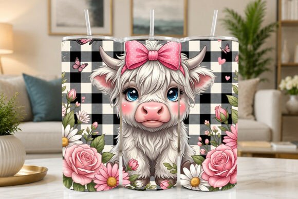 Download Cute Highland Cow Tumbler Wrap - Cow tumbler wrap Collection