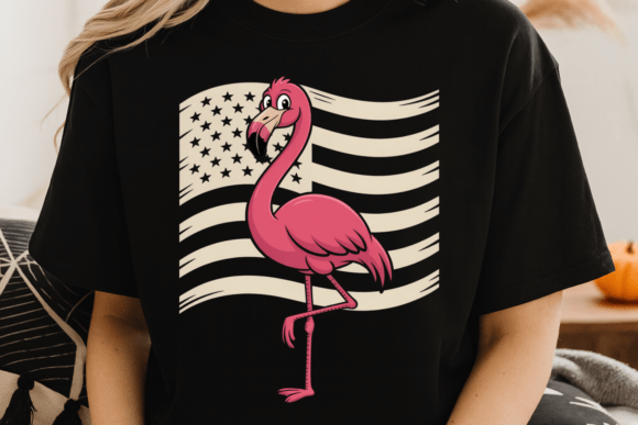 Download Patriotic Flamingo USA Flag PNG - Premium Bundle