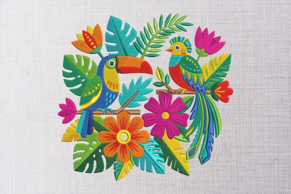 Download Mexican Toucan Embroidery Design - Premium Bundle