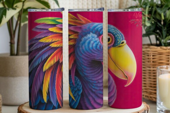 Download Vibrant Exotic Bird 20oz Tumbler Design - Premium Bundle