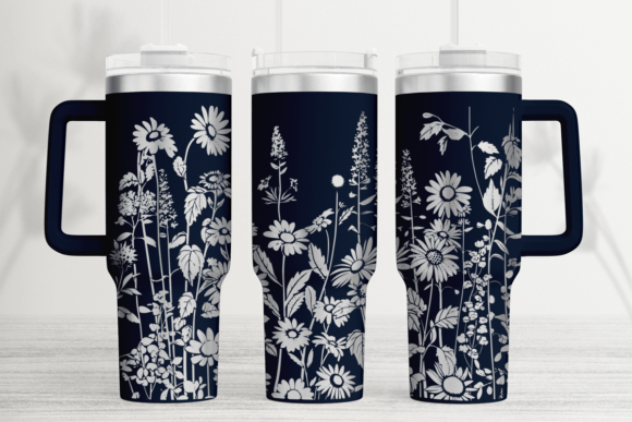 Download Wildflower 40oz Laser Tumbler Wrap SVG - Laser tumbler wrap Collection
