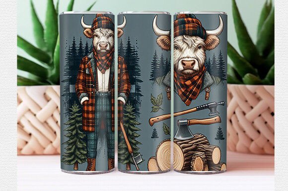 Download Highland Cow Tumbler Wrap - Cow tumbler wrap Collection