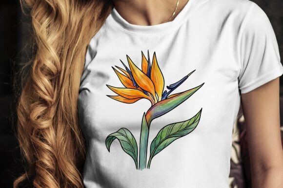 Download Vibrant Bird of Paradise Flower Design - Premium Resources