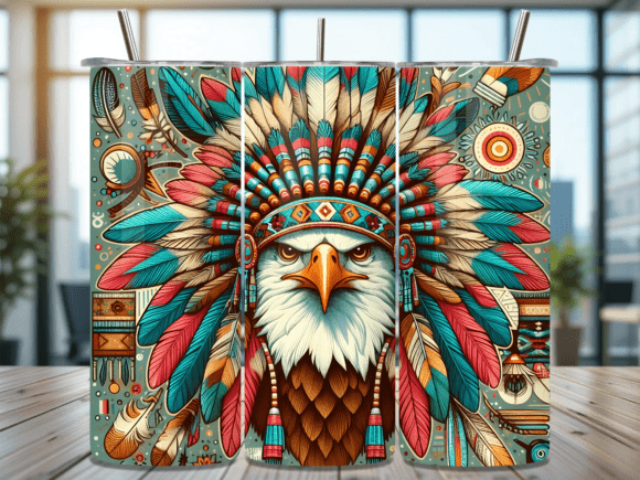 Download Native American Eagle Tumbler Wrap - American eagle tumbler Collection